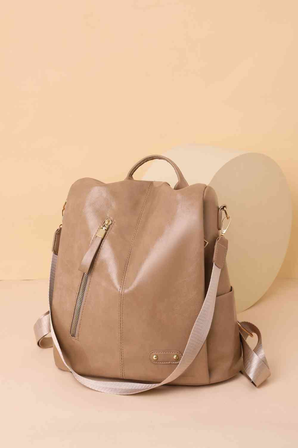 Marcy Zipper Pocket Backpack LadyShow.Store