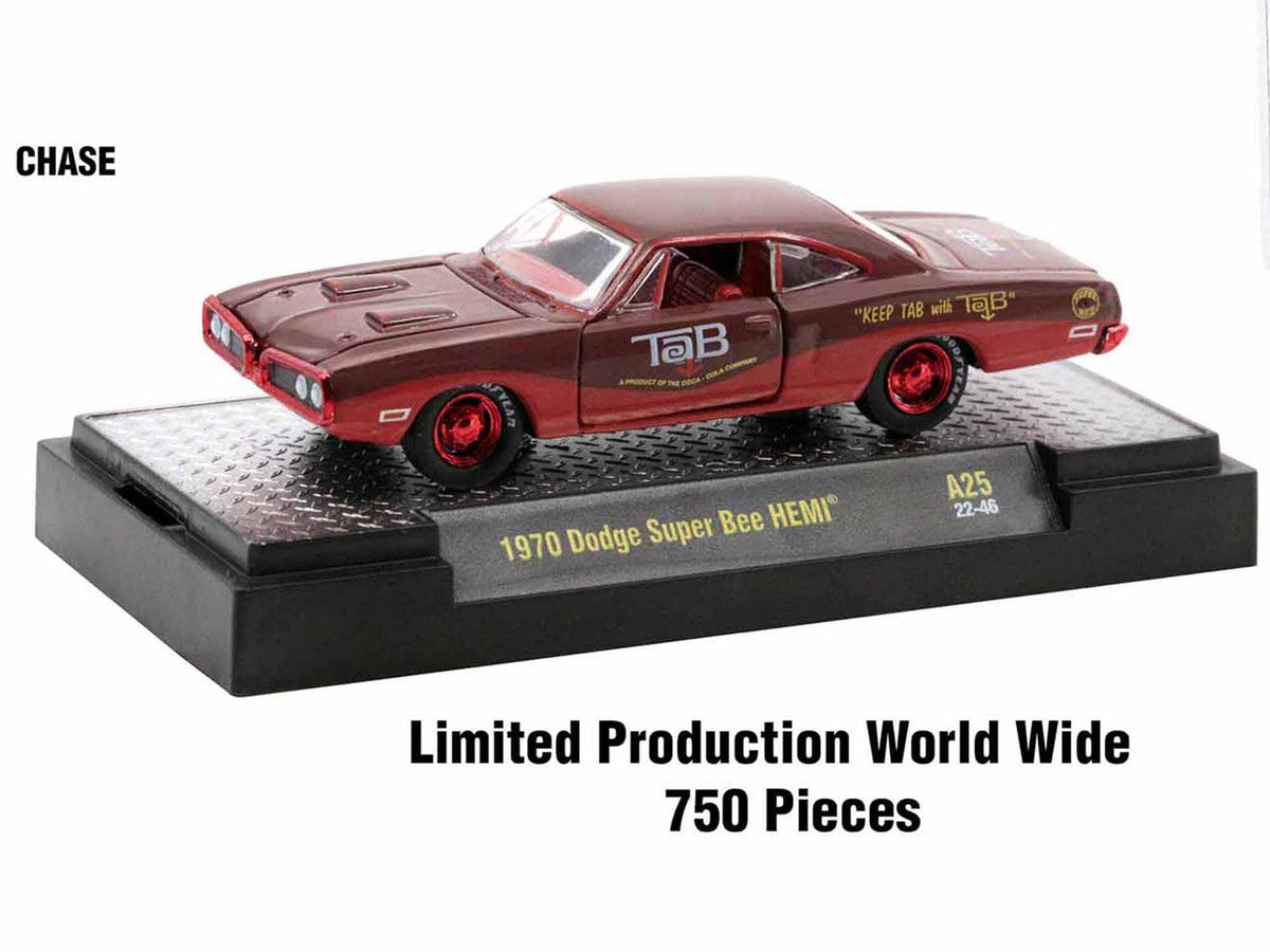 "Sodas" Set of 3 pieces Release 25 Limited Edition to 6250 pieces Worldwide 1/64 Diecast Model Cars by M2 Machines LuxuryLifeWay Online Store