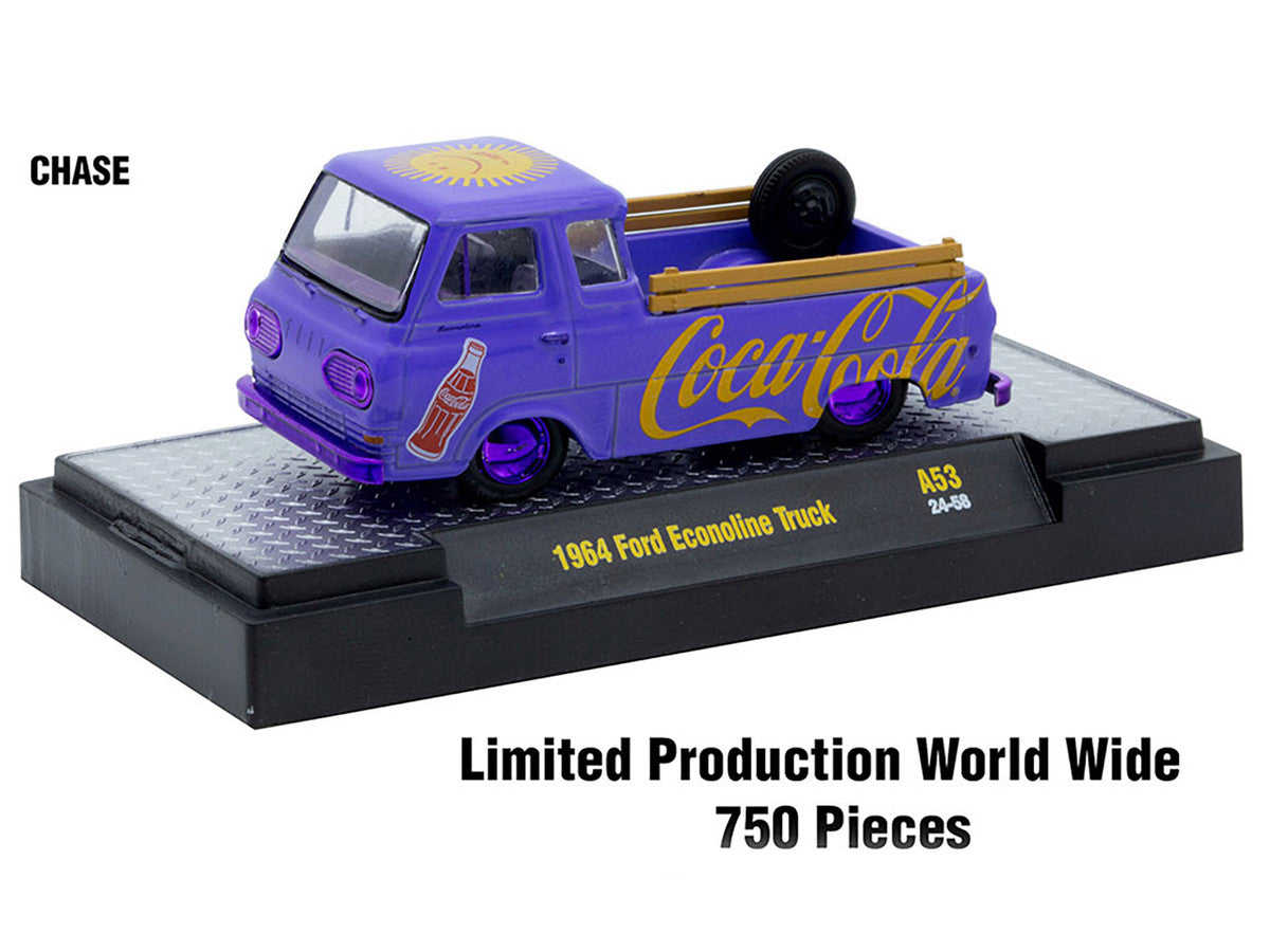 "Coca-Cola" Set of 3 pieces Release 53 Limited Edition to 10000 pieces Worldwide 1/64 Diecast Model Cars by M2 Machines LuxuryLifeWay Online Store