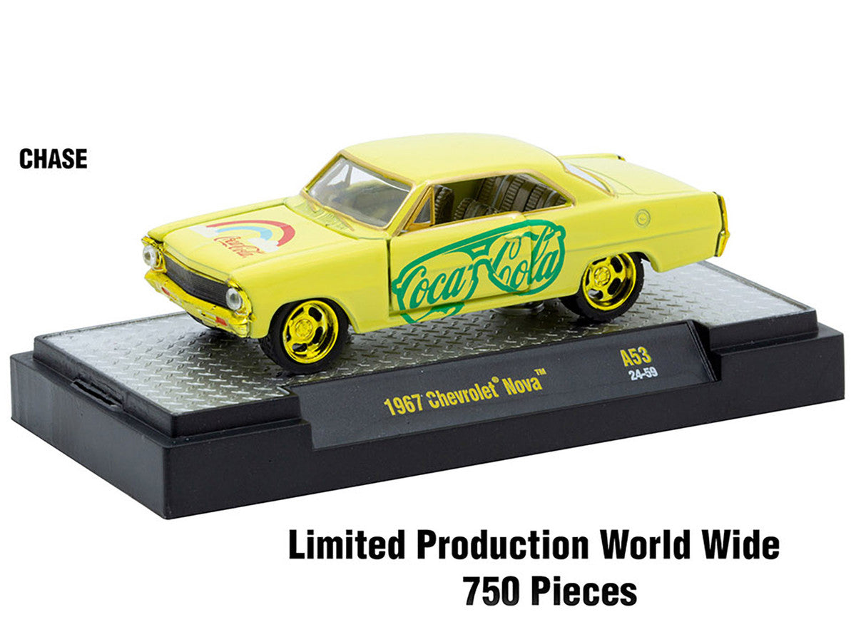 "Coca-Cola" Set of 3 pieces Release 53 Limited Edition to 10000 pieces Worldwide 1/64 Diecast Model Cars by M2 Machines LuxuryLifeWay Online Store
