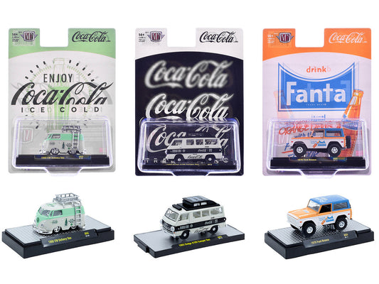 "Sodas" Set of 3 pieces Release 64 Limited Edition to 5400 pieces Worldwide 1/64 Diecast Model Cars by M2 Machines LuxuryLifeWay Online Store