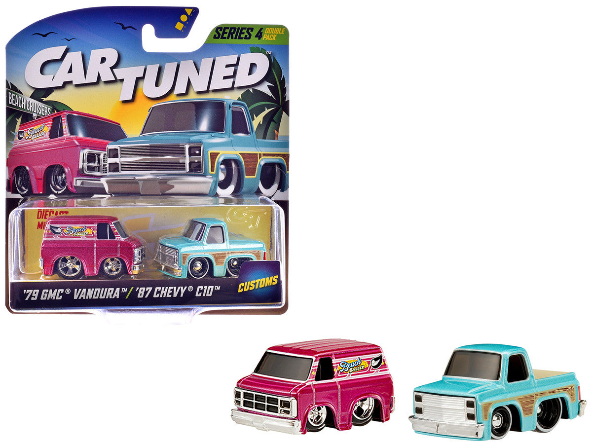 "Customs" Series 4 Double Pack Set of 2 Cars Diecast Model Cars by CarTuned LuxuryLifeWay Online Store