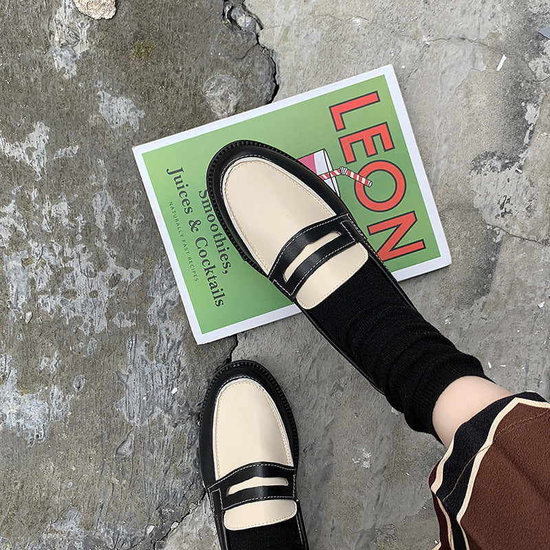 Vintage Slip-On Leather Shoes for Women LadyShow.Store
