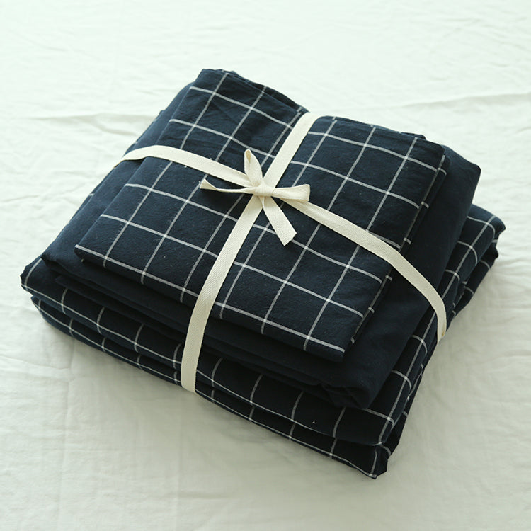 Washed Cotton Four-piece Duvet Cover Bedding CJD2