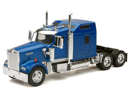 Kenworth W900 Truck Tractor Blue Metallic 1/32 Diecast Model by New Ray LuxuryLifeWay Online Store