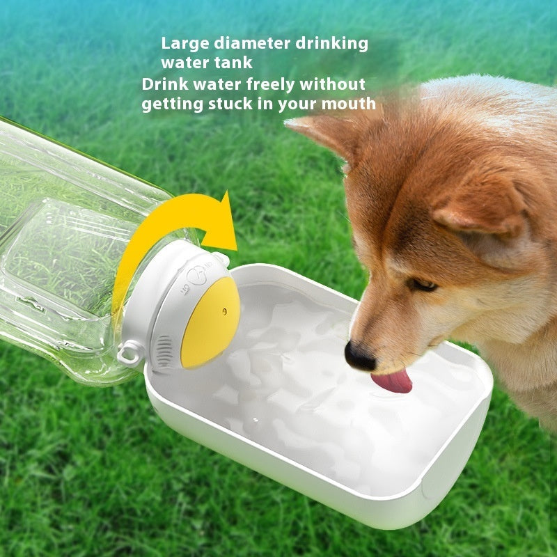 2 In 1 Dog Large Capacity Pets Out Drinking Pot Cat Water Dispenser Portable Water Cup Water And Food Integrated Bowl Pet Products Pets Fashion