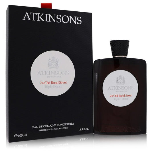 24 Old Bond Street Triple Extract by Atkinsons Eau De Cologne Concentree Spray 3.3 oz (Men) LuxuryLifeWay Online Store