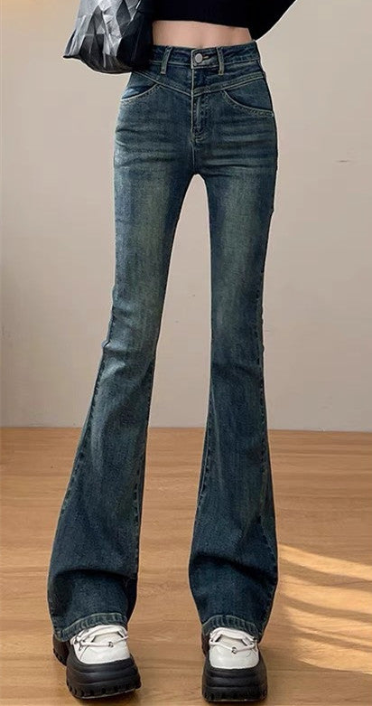 Women's Cotton Denim Pants Pi-Mart