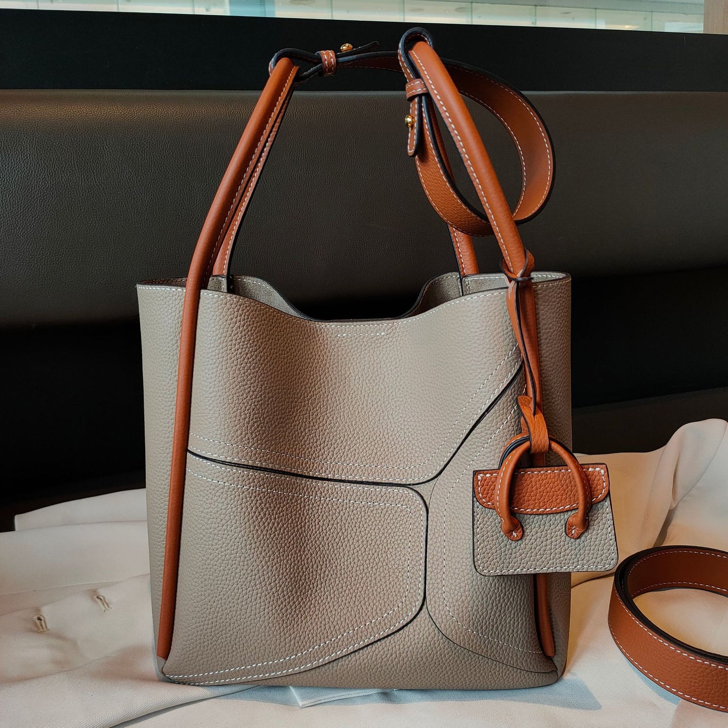 Underarm Bag Contrast Color Basket Handbag Shoulder Crossbody LadyShow.Store