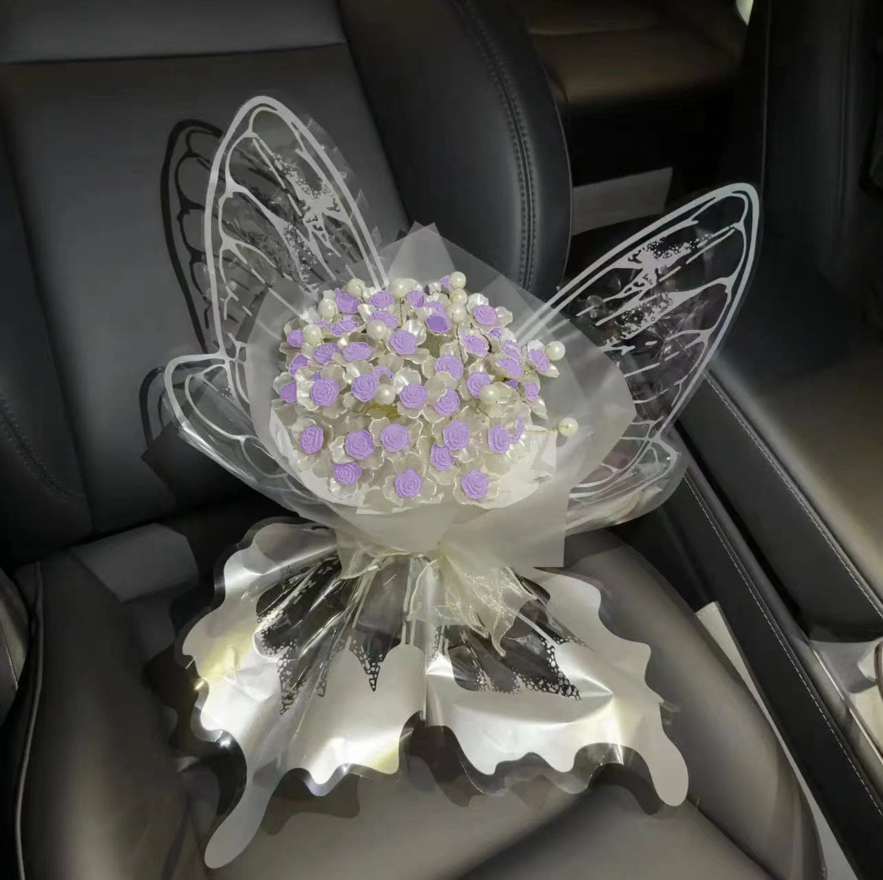 Dreamy Butterfly Rose Hand Bouquetperfect Rose Arrangement For Valentines Day Ideal As A Gift For Your Girlfriend Or Bestie LadyShow.Store