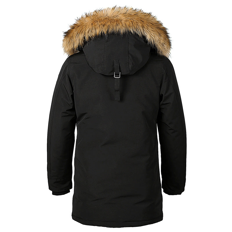 2020 Thick Cotton Coat for Men - Long Hooded Jacket Pi-Mart