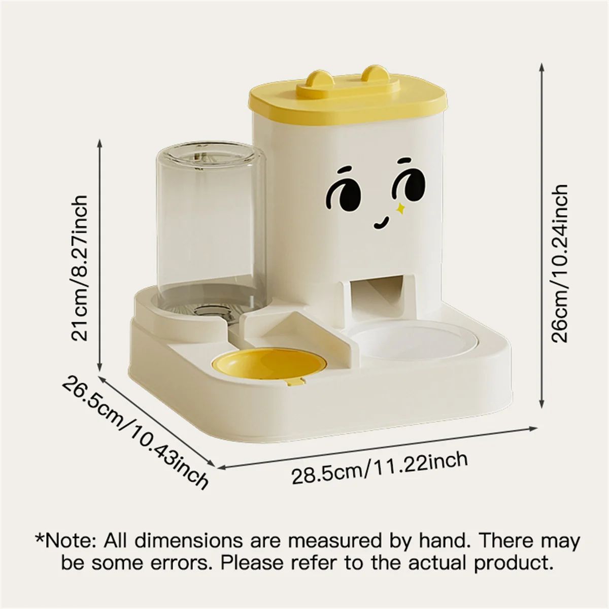 Pet Cartoon Feeding And Watering Dispenser With Large Capacity - Universal Cat And Dog Bowls For Pets Pets Fashion