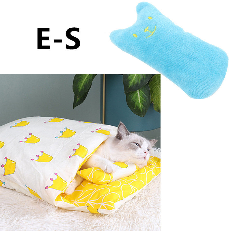 Winter Warm Cat Closed Removable And Washable Quilt Pets Fashion