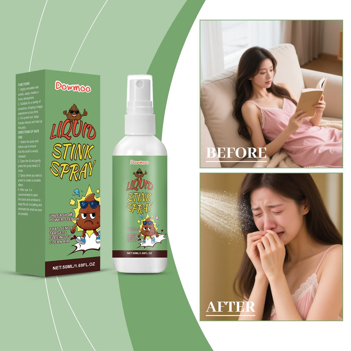 Odor Spray 50ml 1box Tri Light Beauty