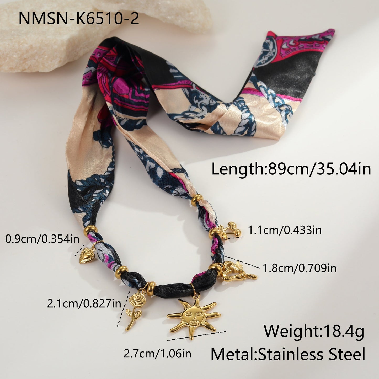 Autumn And Winter Scarf Series Sun Pendant Necklace High Sense LadyShow.Store