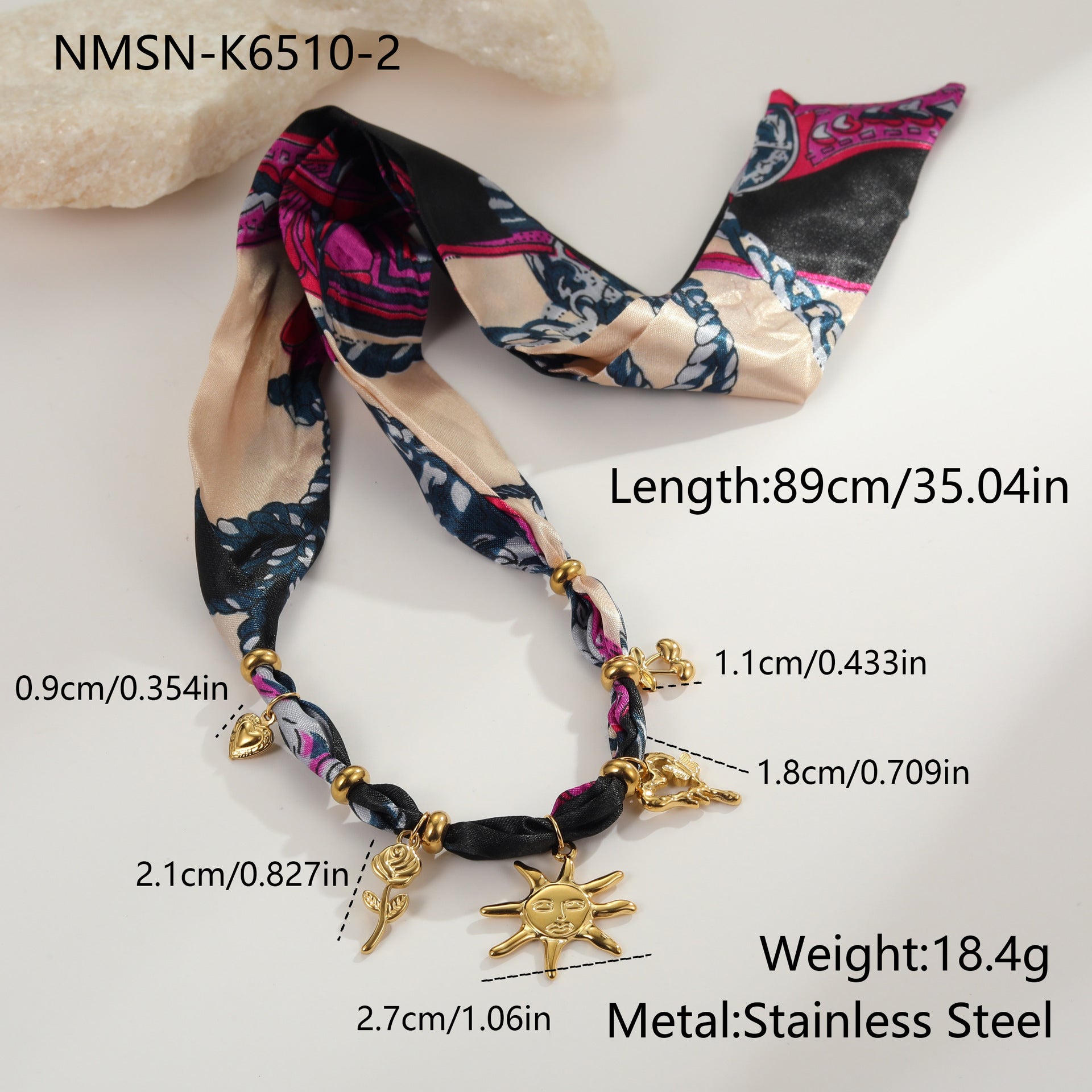 Autumn And Winter Scarf Series Sun Pendant Necklace High Sense LadyShow.Store