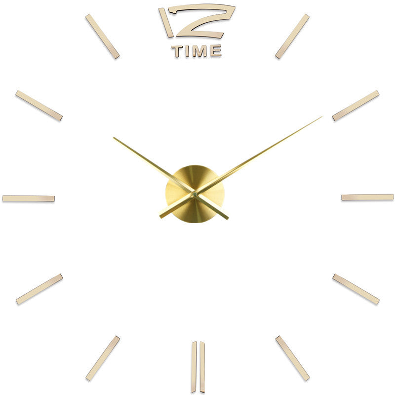 DIY creative fashion home decor acrylic wall clock PearlNestDecor.com