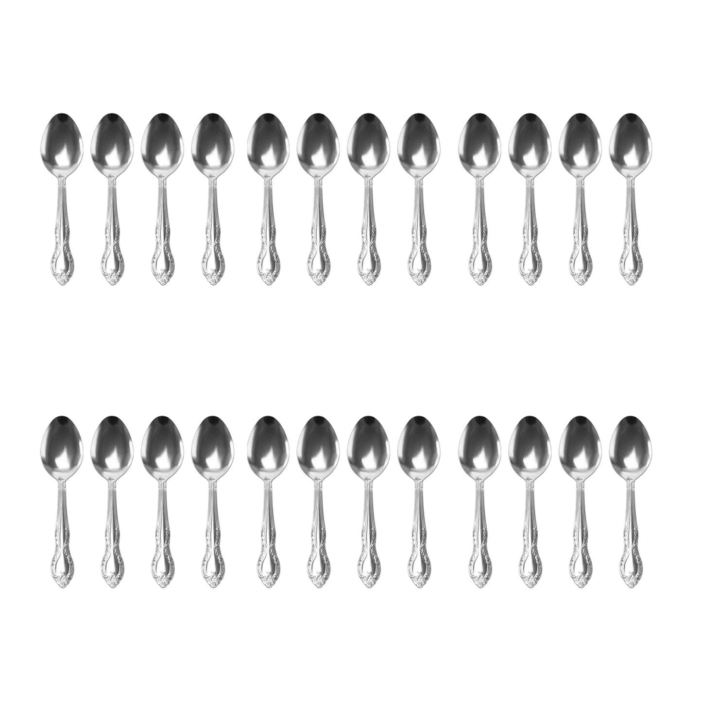 Abbie 24 Piece Stainless Steel Teaspoon Set LuxuryLifeWay Online Store