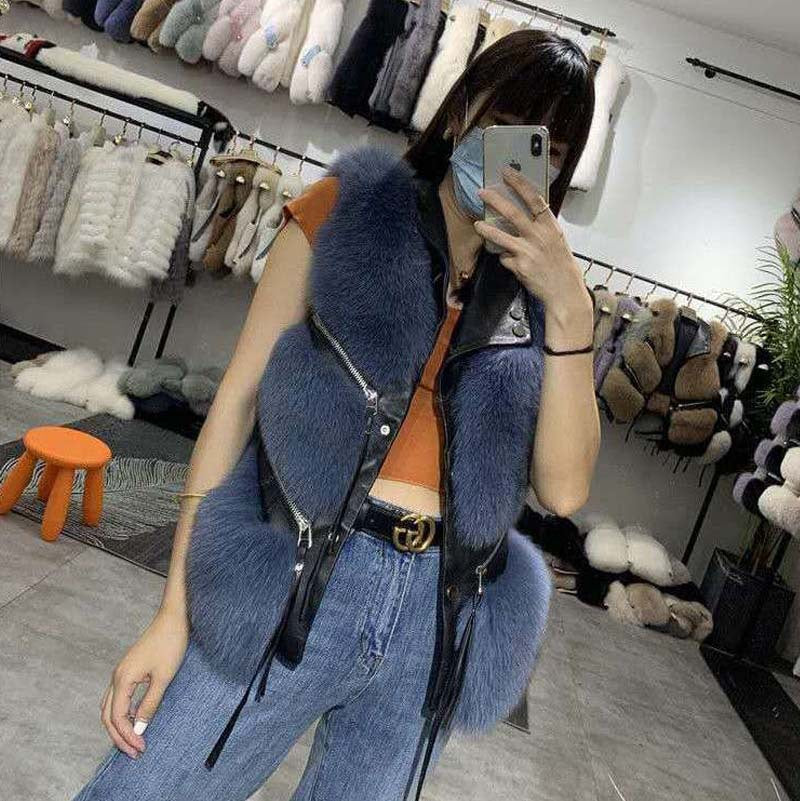 Women's Fashion Vest Fur Coat NorixaFashion.com