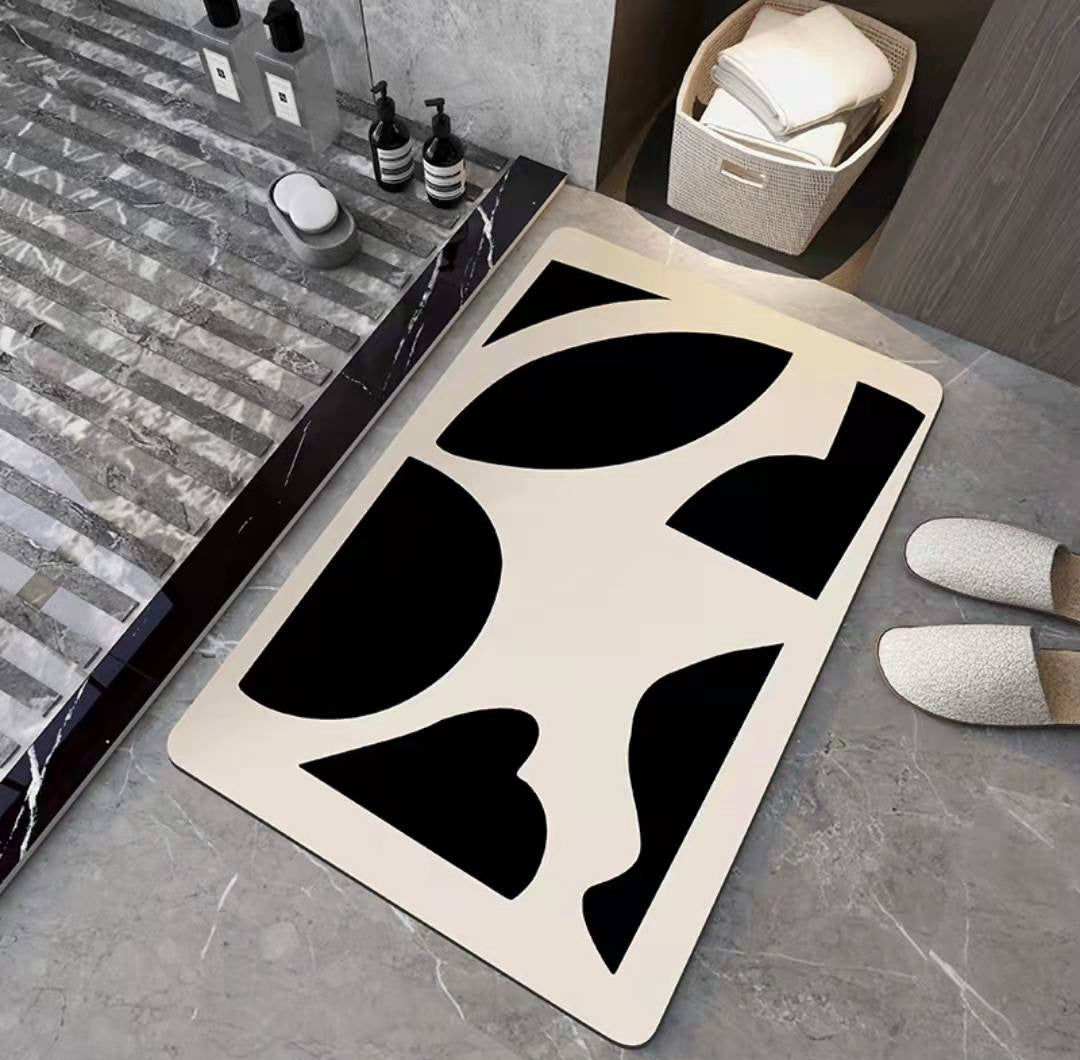 Soft Diatom Mud Floor Mat Bathroom Absorbent Non-slip