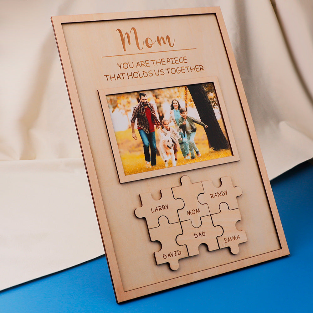 Mother's Day Gift Wooden Puzzle Frame Personalized DIY Commemorative Gift LuxuryLifeWay Online Store
