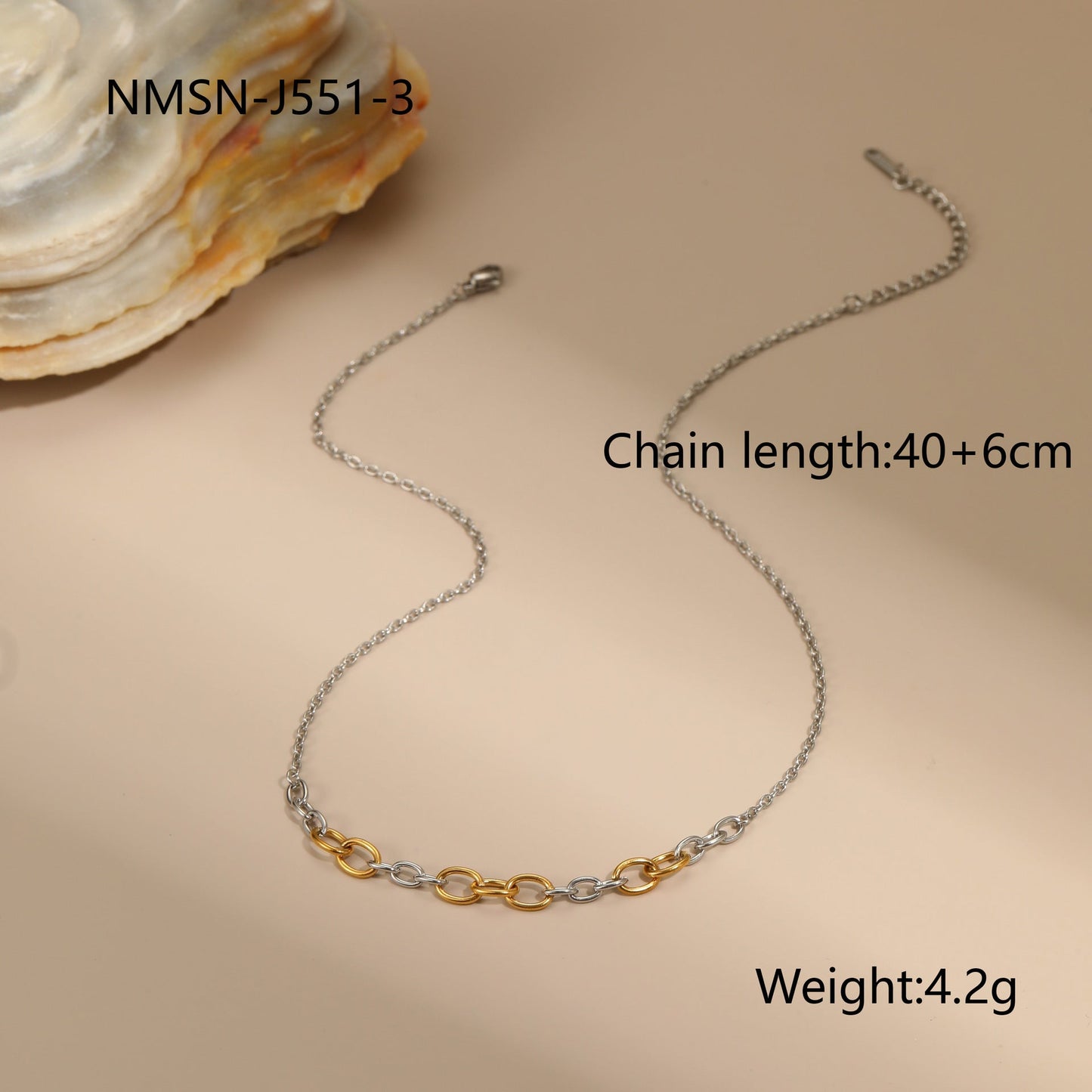 Autumn And Winter New Style Necklaces Gold And Silver Color Matching Earrings Jewelry LadyShow.Store