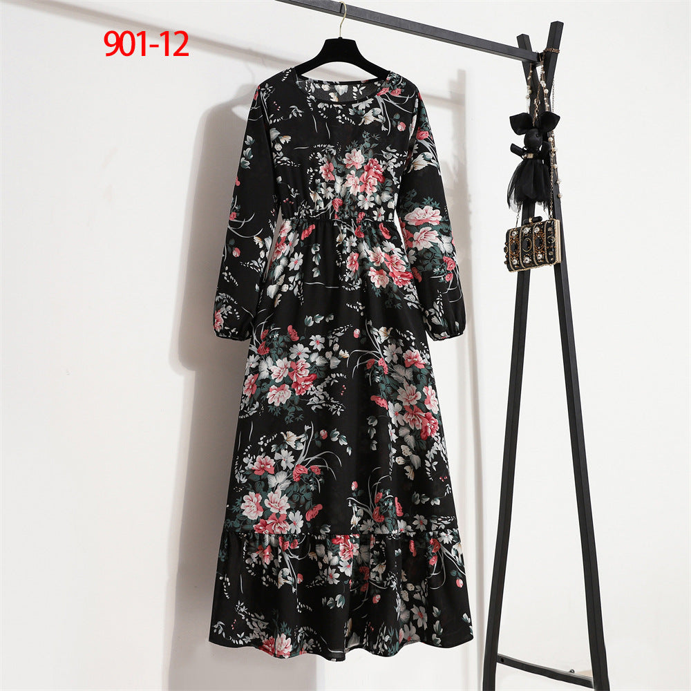 Women's Figure-flattering Floral A-line Skirt LadyShow.Store