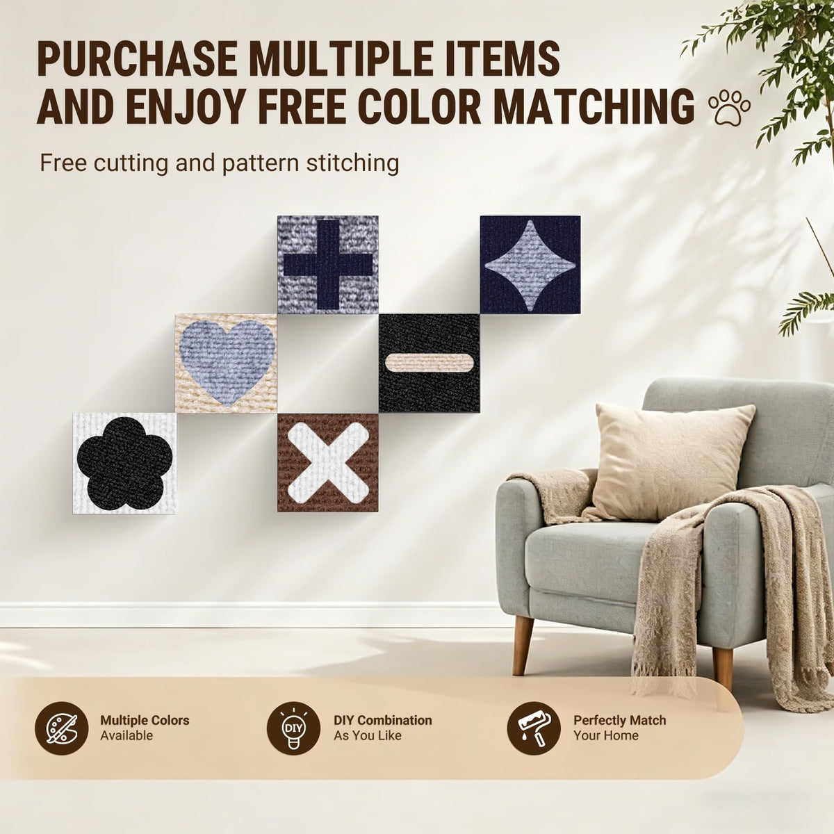 Cat Scratch Furniture Protector, DIY Cat Scratching Mat For Couch, Sofa, Wall,Cat Post,Cat Tree Durable Furniture Guards Couch Scratcher From Cats Claws Scratching For Indoor Pets Fashion
