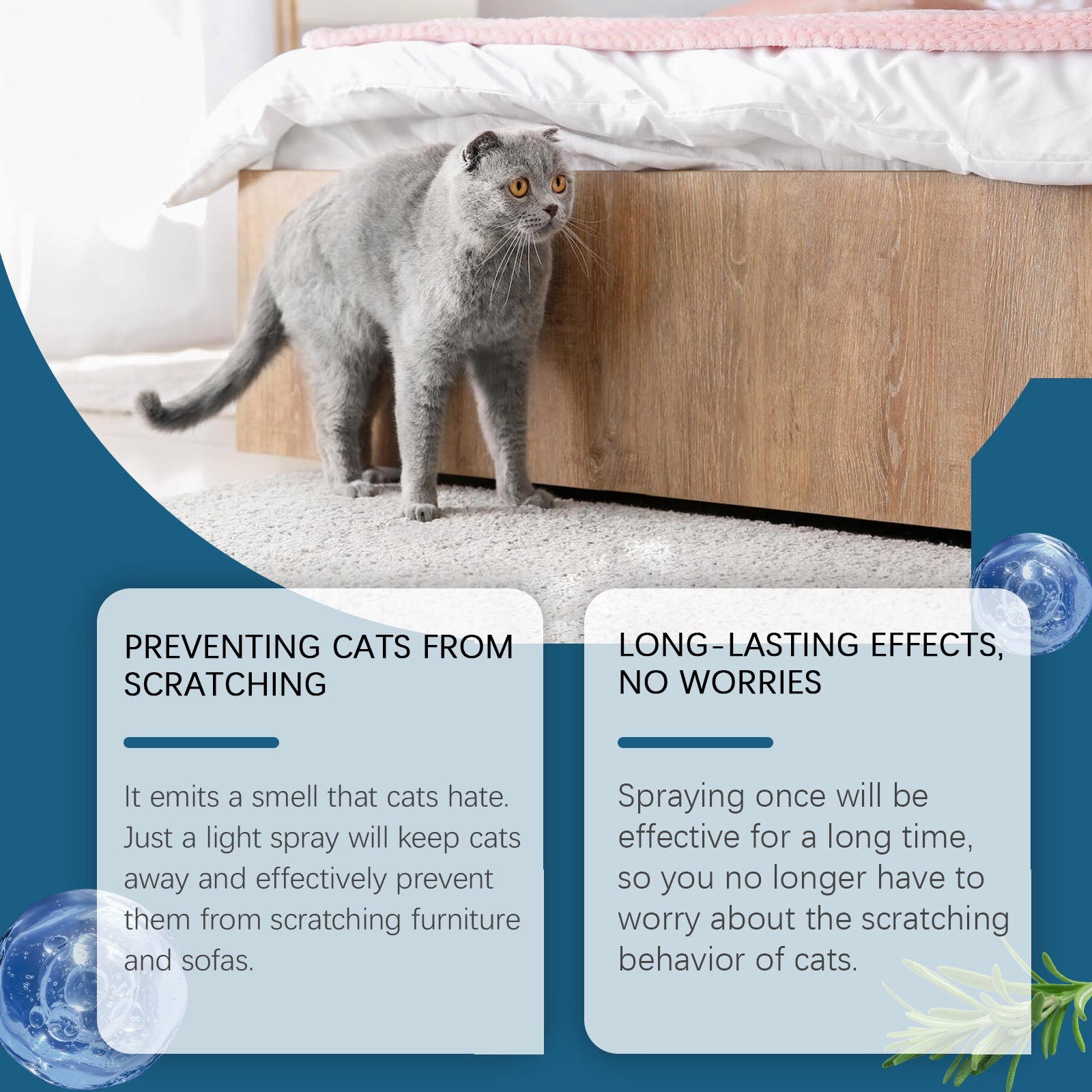 Pet Insect Repellent Prevent Cats From Going To Bed Spray Pets Fashion