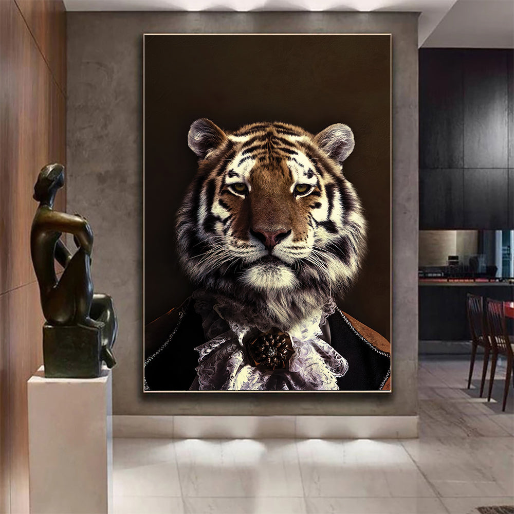 Living Room Decor Wall Decor Black Wildlife Canvas Poster Print PearlNestDecor.com