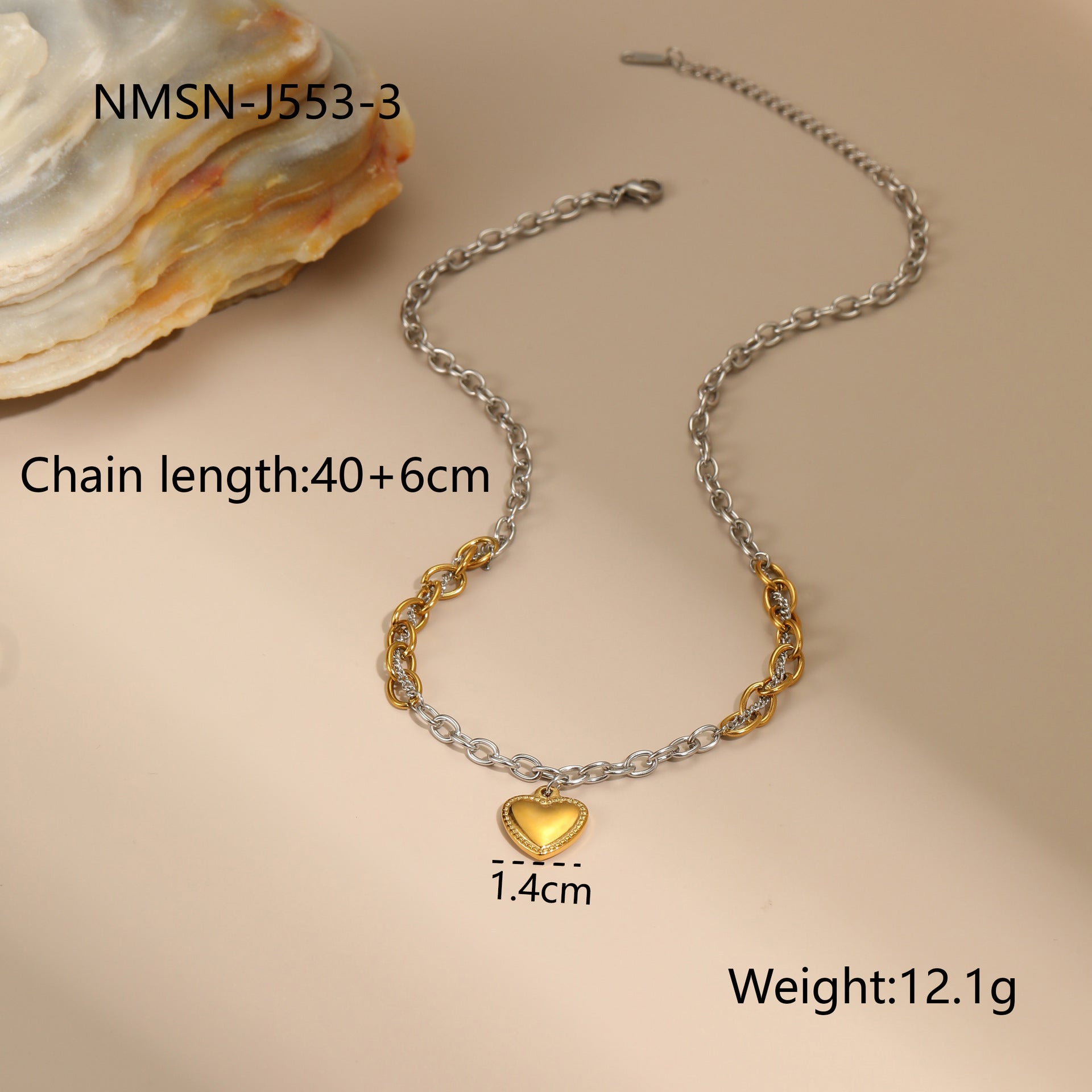 Autumn And Winter New Style Necklaces Gold And Silver Color Matching Earrings Jewelry LadyShow.Store