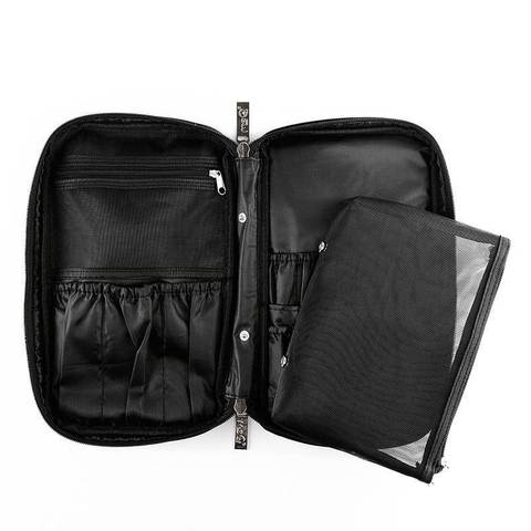 Pu professional makeup brush bag storage