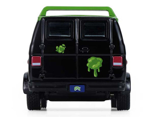 1983 GMC Vandura Van Gray Metallic and Black with Green Slime Graphics "Petey Da Fool" "Garbage Pail Kids" Series 8 1/64 Diecast Model Car by Greenlight LuxuryLifeWay Online Store