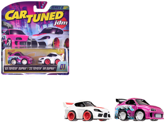 "Sick Supras" Series 6 Toyota Double Pack Set of 2 Cars Diecast Model Cars by CarTuned LuxuryLifeWay Online Store