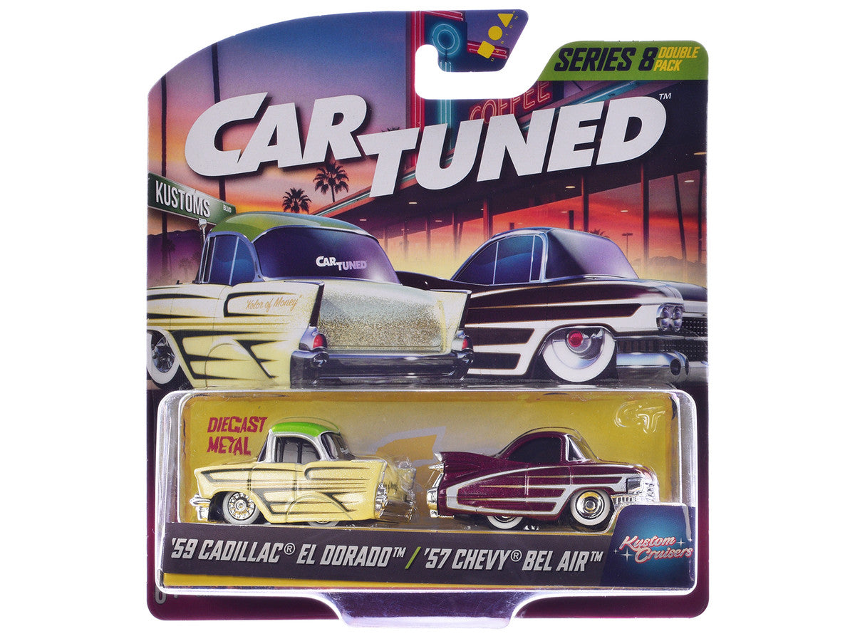 "Kustoms" Double Pack Series 8 Set of 4 Cars Diecast Model Cars by CarTuned LuxuryLifeWay Online Store