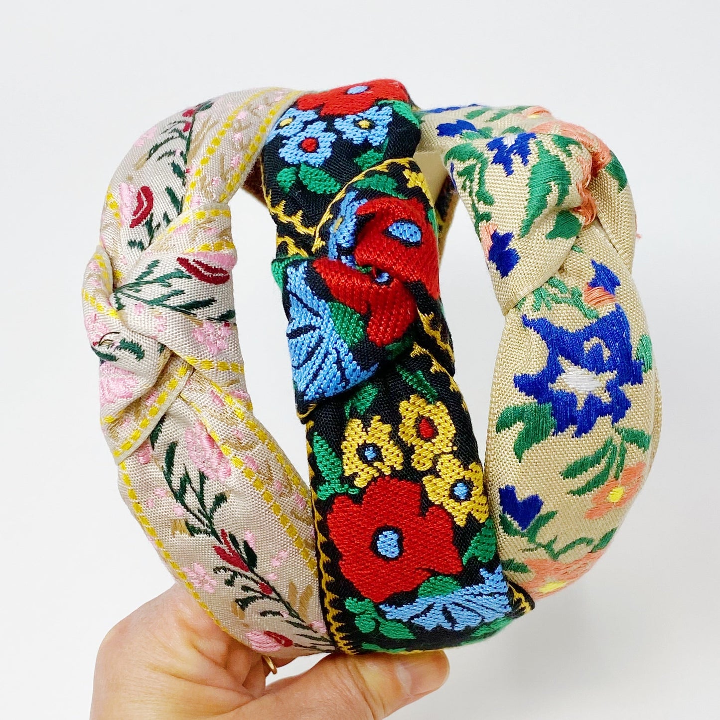 French Floral Embroidered Headband LadyShow.Store