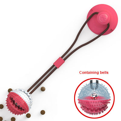 Dog Toys Silicon Suction Cup Tug Interactive Dog Ball Toy For Pet Chew Bite Tooth Cleaning Toothbrush Feeding Pet Supplies Pets Fashion