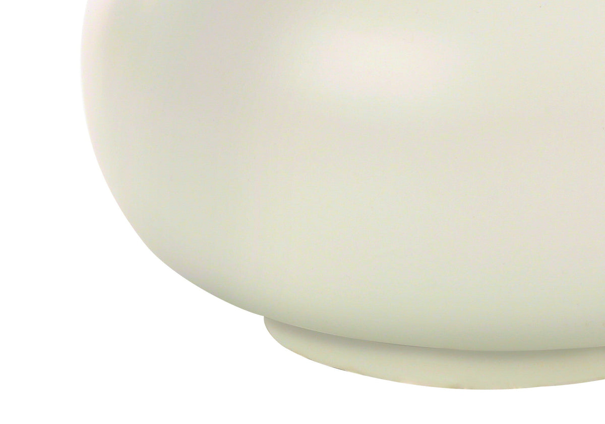 25" Cream Ceramic Gourd Table Lamp With Cream Drum Shade LuxuryLifeWay Online Store
