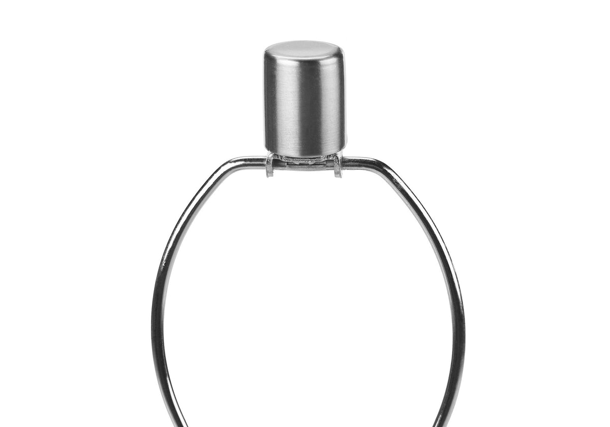28" Silver Acrylic Cylinder Table Lamp With Ivory Drum Shade LuxuryLifeWay Online Store