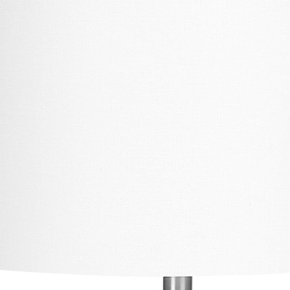 26" Cream Ceramic Cylinder Table Lamp With Cream Drum Shade LuxuryLifeWay Online Store