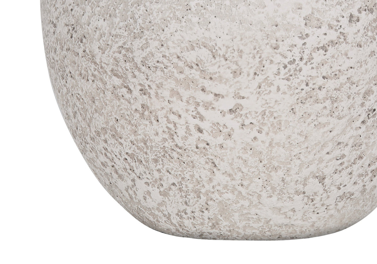 22" Cream Concrete Urn Table Lamp With Cream Abstract Empire Shade LuxuryLifeWay Online Store