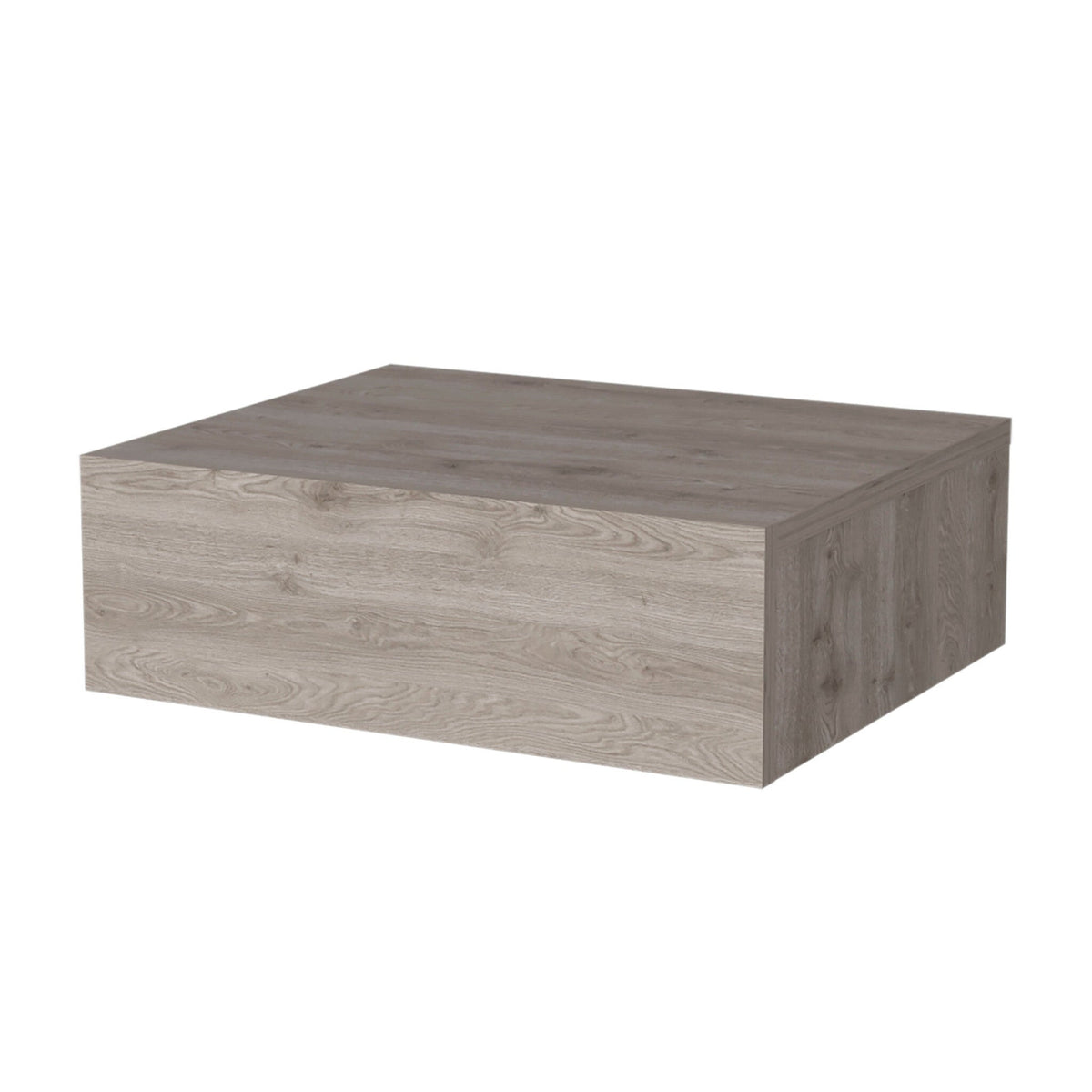 5" Gray One Drawer Faux Wood Floating Nightstand LuxuryLifeWay Online Store