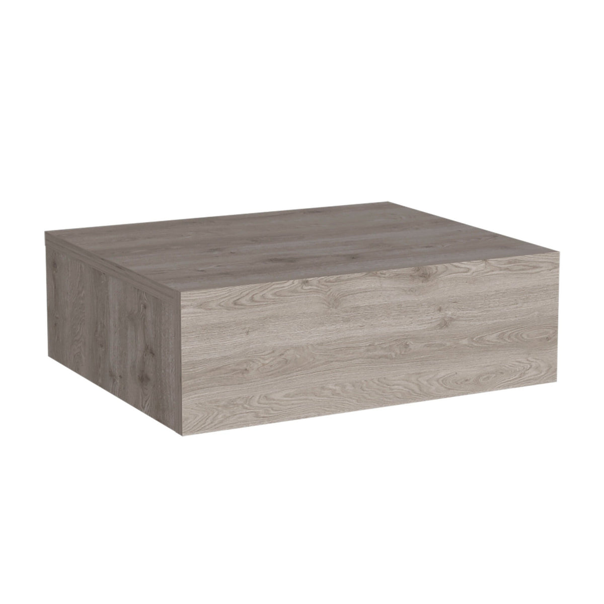 5" Gray One Drawer Faux Wood Floating Nightstand LuxuryLifeWay Online Store