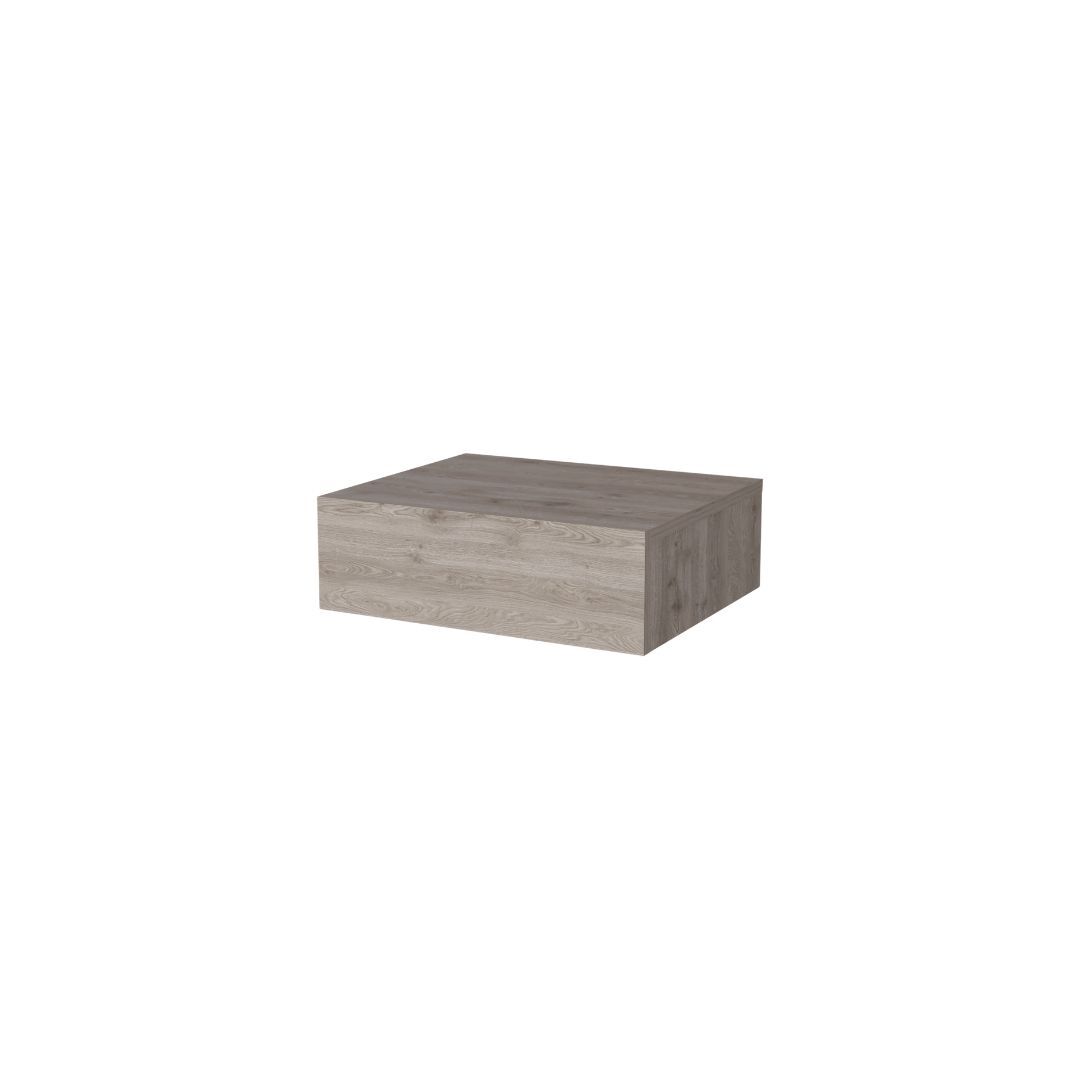 5" Gray One Drawer Faux Wood Floating Nightstand LuxuryLifeWay Online Store