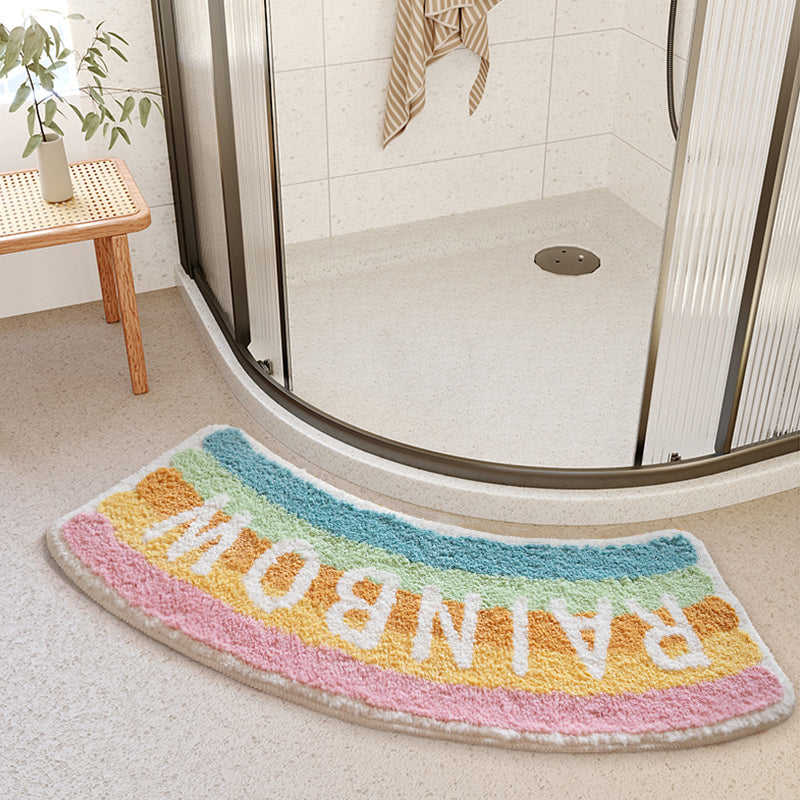 Home Curved Bathroom Absorbent Floor Mat