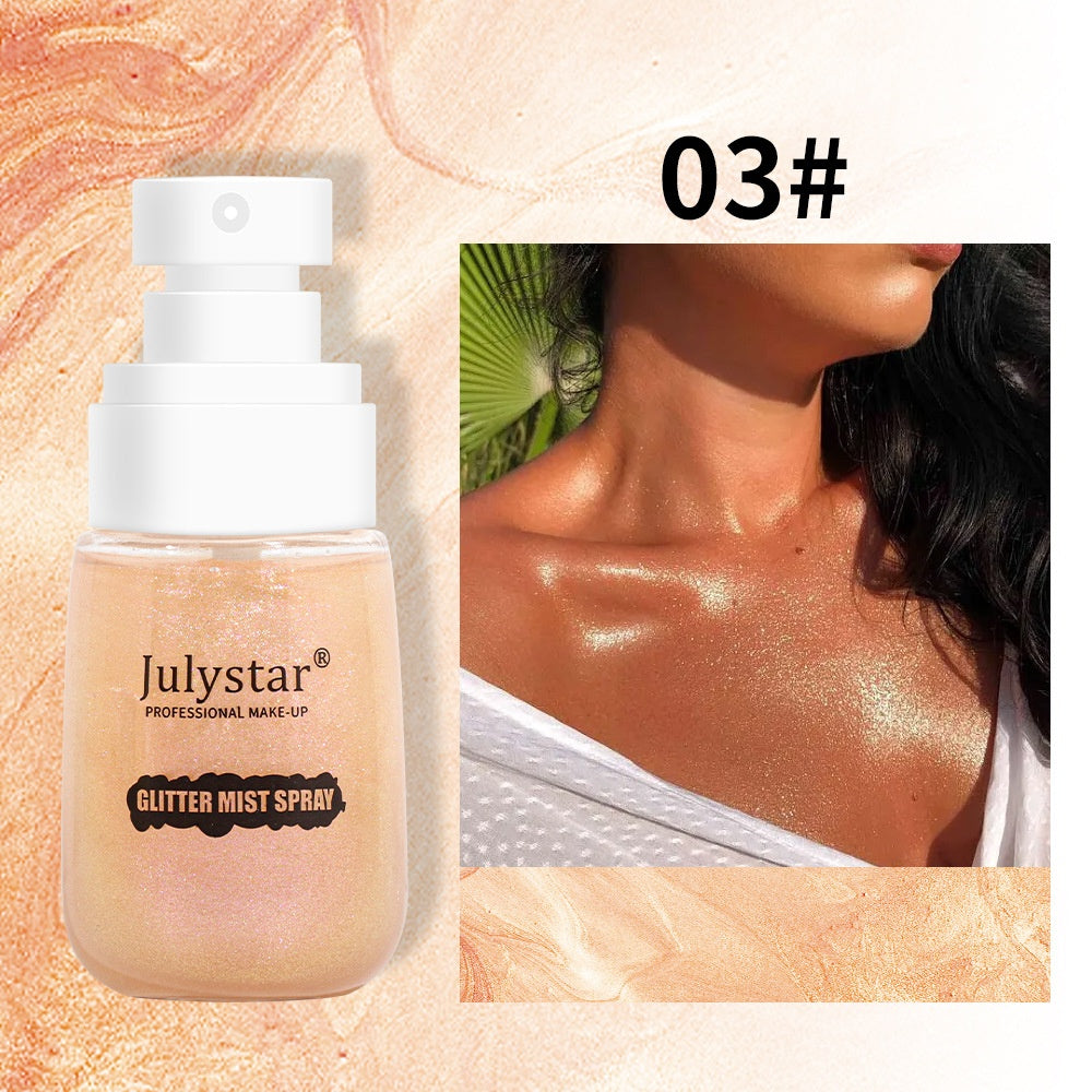 Makeup Facial Repair Brightening Face Lift Cream Durable Waterproof And Sweatproof Body Natural Highlight Spray LadyShow.Store