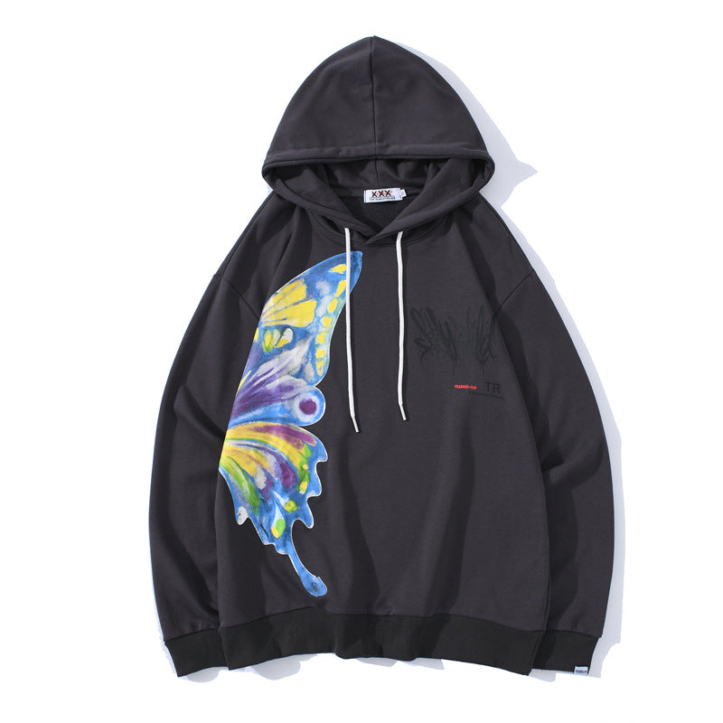 Butterfly print sweatshirt