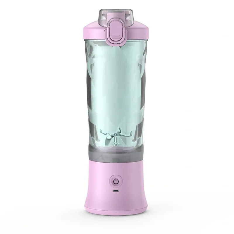 Portable Blender 600ML Electric Juicer Fruit Mixers 4000mAh USB Rechargeable Smoothie Mini Blender Personal Juicer Colorf Pi-Mart