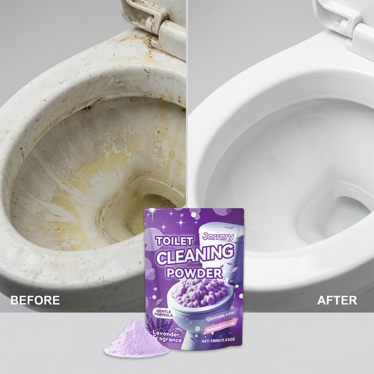 Toilet Cleaning Powder 1 00g-1bag Tri Light Beauty