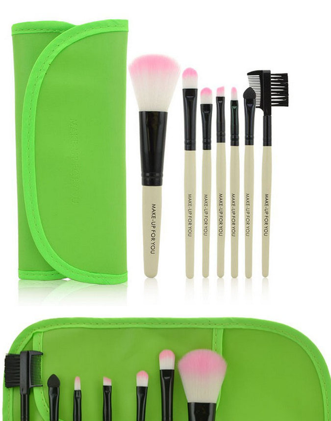 7-Piece Makeup Brush Set with Premium Brush Bag LadyShow.Store